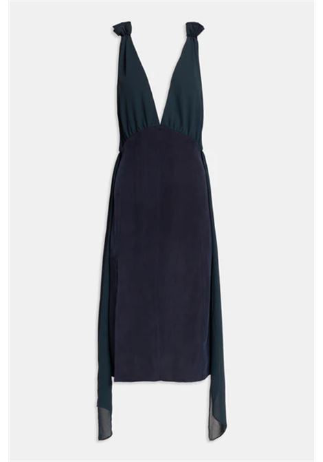 Abito midi in cupro WEILI ZHENG | Abiti | DC04BL07